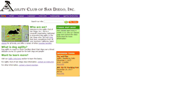 Desktop Screenshot of agilityclubsd.org